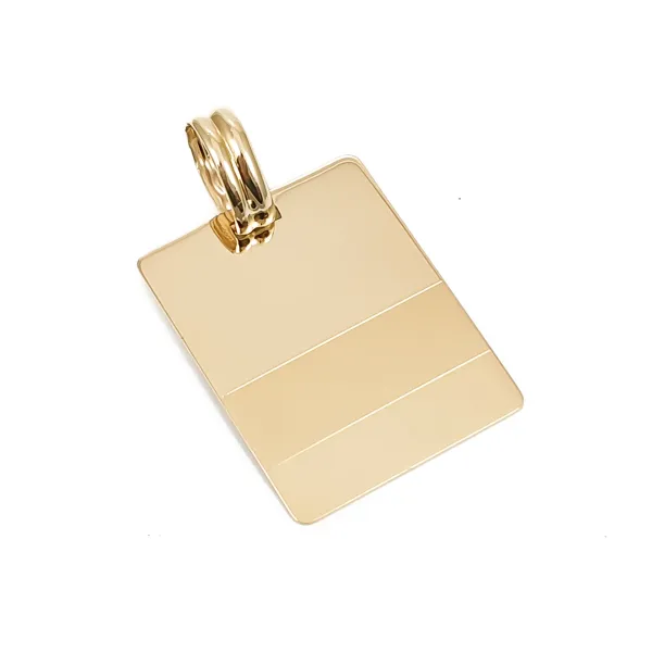 Złota Zawieszka Blaszka Grawer pr.585