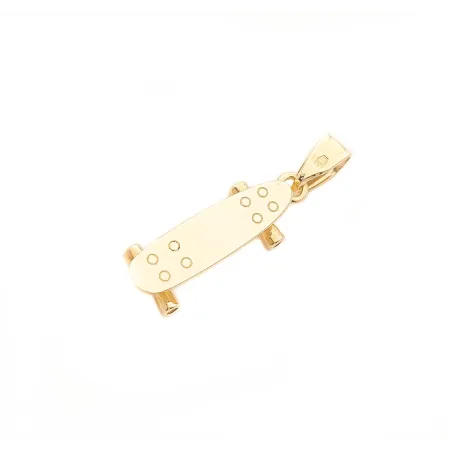 Złota Zawieszka Deskorolka Grawer pr 585