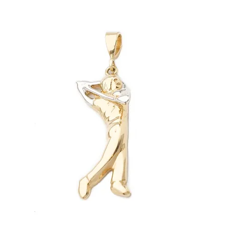 Zawieszka Golfisty pr 585 Żółto Białe Złoto