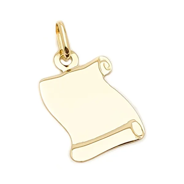 Złota Zawieszka Papirus Grawer pr 585 na Prezent