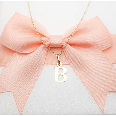 Złota Zawieszka Mała Literka ''B'' pr 585