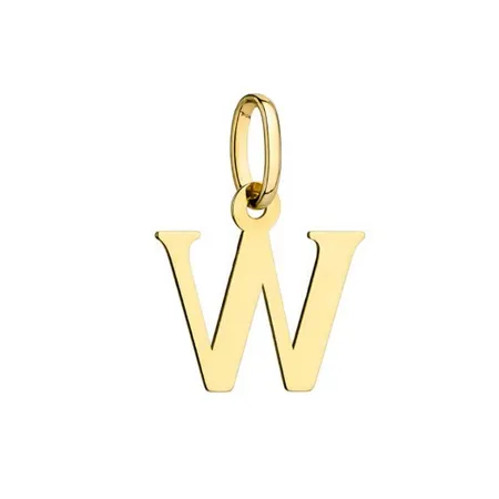 Złota Zawieszka Mała Literka ''W'' pr 585