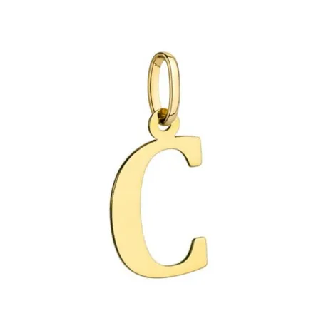 Złota 585 Zawieszka Duża Literka ''C''
