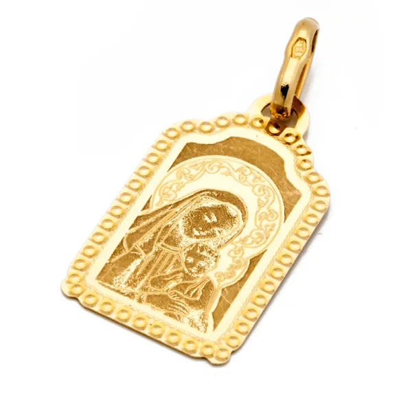 ZŁOTY MEDALIK MATKA BOSKA Z DZIECIĄTKIEM pr 585