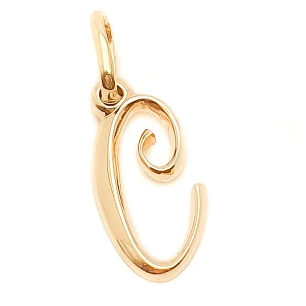 ZŁOTA ZAWIESZKA LITERKA C