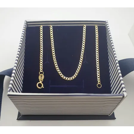 ZŁOTY ŁAŃCUSZEK PANCERKA PEŁNA 55 cm