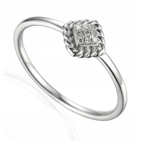 PIERŚCIONEK DIAMENTY RÓŻOWE ZŁOTO PRÓBA 585