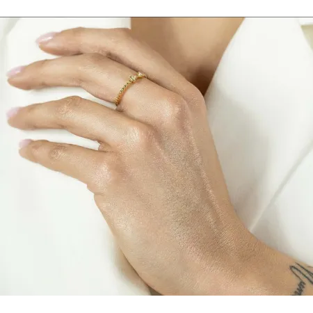 ZŁOTY PIERŚCIONEK 585 Z KOKARDKĄ DIAMENTY 