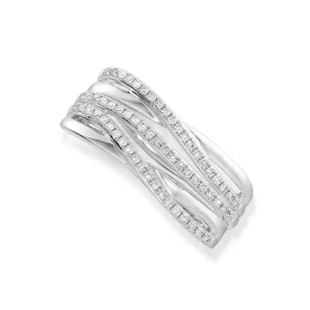 Zawieszka 585 Brylanty Białe Złoto na Prezent