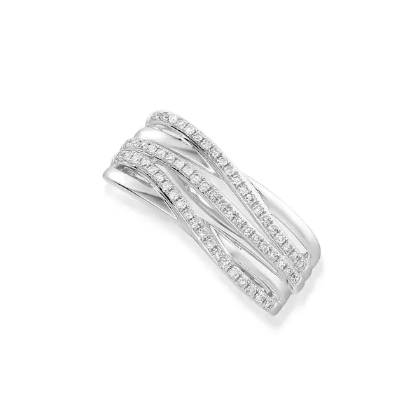 Zawieszka 585 Brylanty Białe Złoto na Prezent