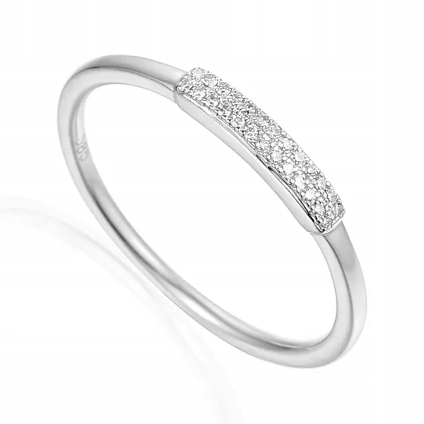 PIERŚCIONEK DIAMENTY BIAŁE ZŁOTO PRÓBA 585