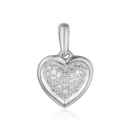ZŁOTA 585 ZAWIESZKA SERCE DIAMENTY NA PREZENT