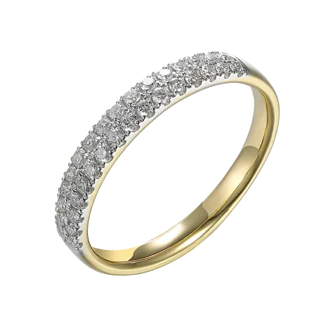 Złoty 585 Pierścionek Obrączka z Diamentami Grawer