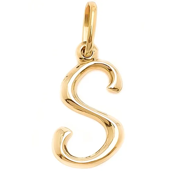 ZŁOTA ZAWIESZKA LITERKA S 585