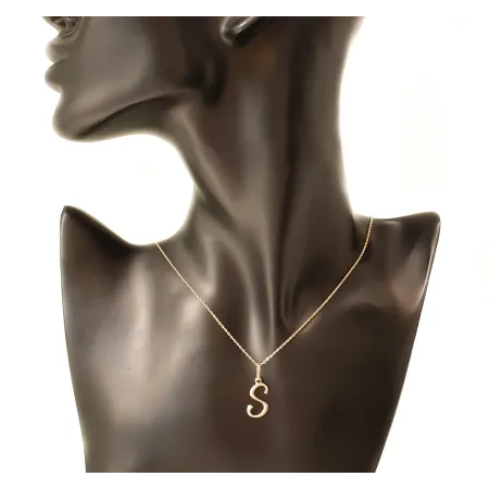 ZŁOTA ZAWIESZKA LITERKA S 585