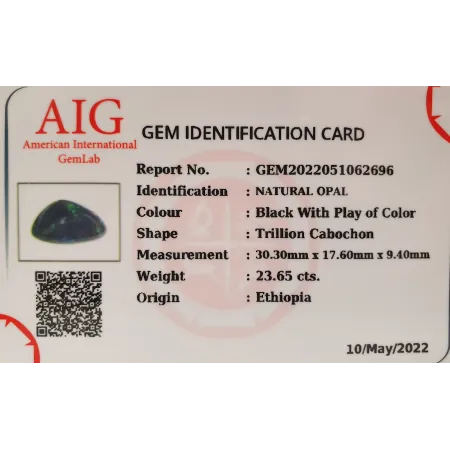Opal Naturalny 23,65ct + Certyfikat