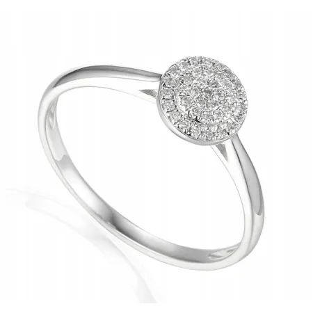 ZŁOTY PIERŚCIONEK DIAMENTY PRÓBA 585 NA PREZENT