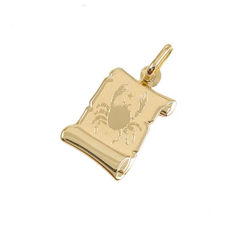 ZŁOTA 585 ZAWIESZKA DUŻY ZNAK ZODIAKU RAK 