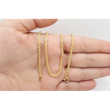 ZŁOTY ŁAŃCUSZEK 585  KORDA 42cm IDEALNY PREZENT