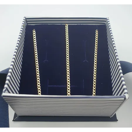 ZŁOTY ŁAŃCUSZEK 585 PANCERKA PEŁNA 45 cm 