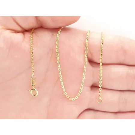 ZŁOTY 585 ŁAŃCUSZEK ANKIER 45 cm 