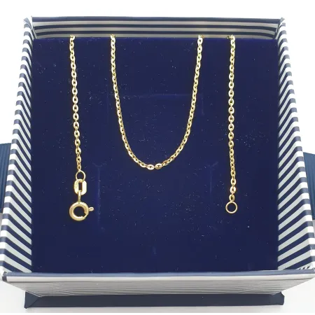 ZŁOTY 585 ŁAŃCUSZEK ANKIER 45 cm 