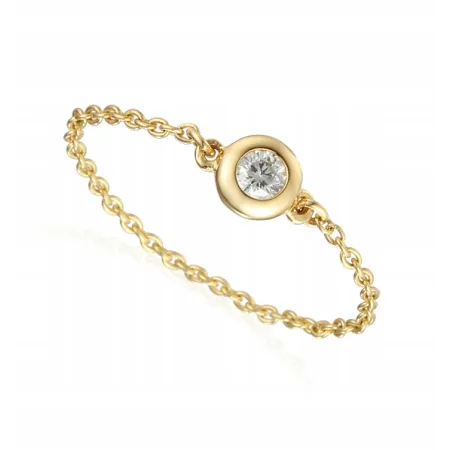 ZŁOTY PIERŚCIONEK ZARĘCZYNOWY DIAMENT PRÓBA 585