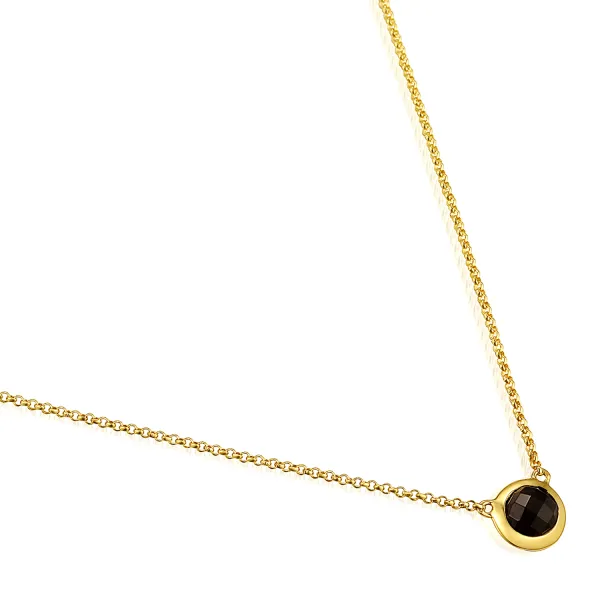 Naszyjnik Złoty585 Celebrytka z Kwarcem