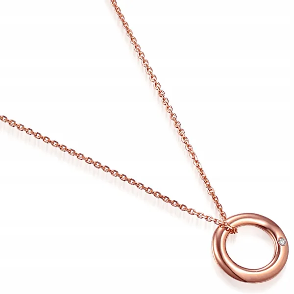 ZŁOTY ELEGANCKI ŁAŃCUSZEK Z ZAWIESZKA