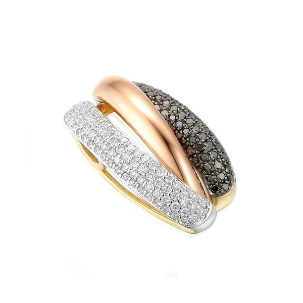 ZAWIESZKA CZARNE BIAŁE BRYLANTY pr 585 NA PREZENT