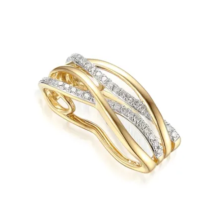 Złota Zawieszka z Diamentami Próba 585 Prezent