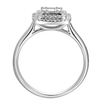 ZŁOTY 585 PIERŚCIONEK DIAMENTY BIAŁE ZŁOTO 