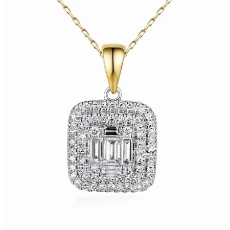 ZŁOTA EKSKLUZYWNA ZAWIESZKA Z DIAMENTAMI PREZENT