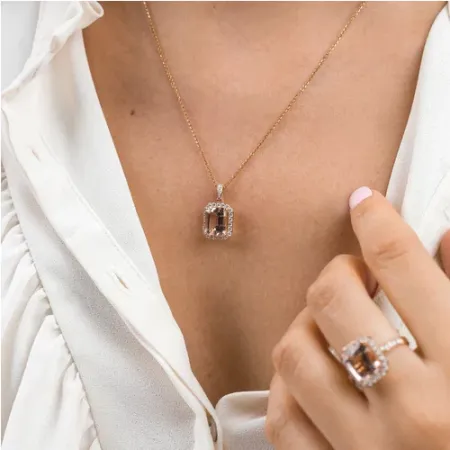 ZAWIESZKA MORGANIT DIAMENTY pr 585 NA PREZENT