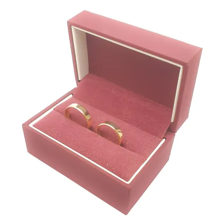 OBRĄCZKI ZŁOTE PŁASKIE TRAPEZ 4mm 585 Od Ręki