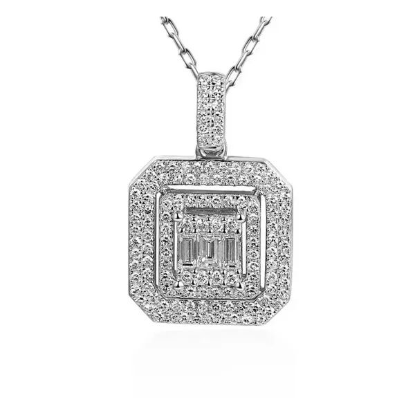 ZAWIESZKA W BIAŁYM ZŁOCIE DIAMENTY PRÓBA 585