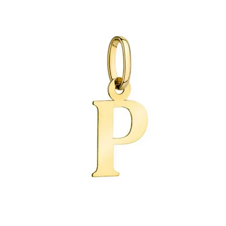 Złota Zawieszka Mała Literka ''P'' pr 585