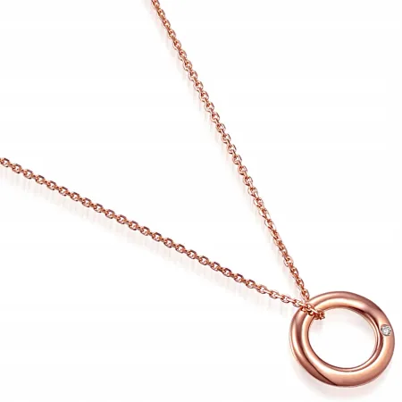 ZŁOTY ELEGANCKI ŁAŃCUSZEK Z ZAWIESZKA