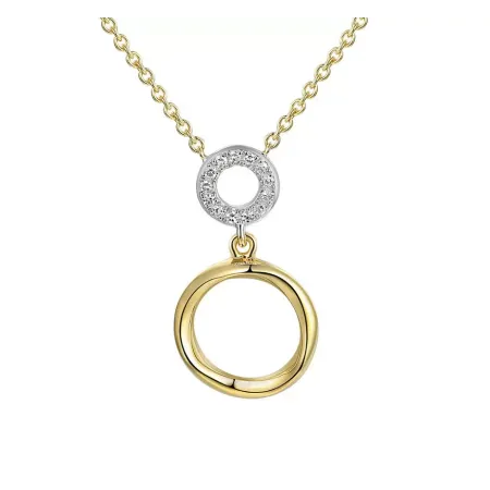 Modny Naszyjnik Złoty Celebrytka Diamenty 