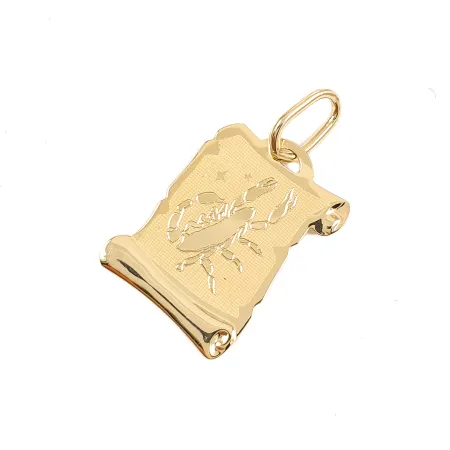 ZŁOTA 585 ZAWIESZKA DUŻY ZNAK ZODIAKU SKORPION