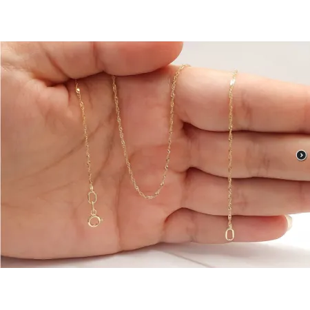 Złoty Łańcuszek 585 Damski Singapur 50cm 