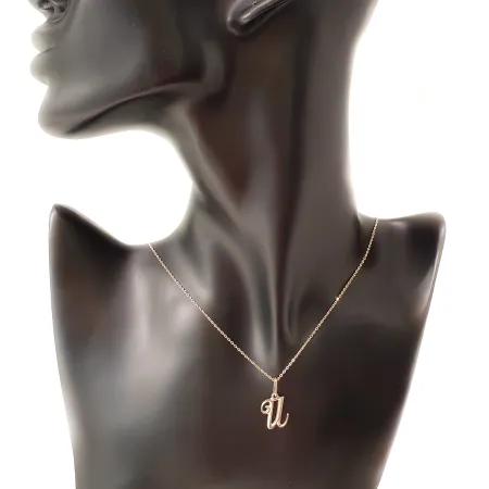 ZŁOTA ZAWIESZKA 585 LITERKA U