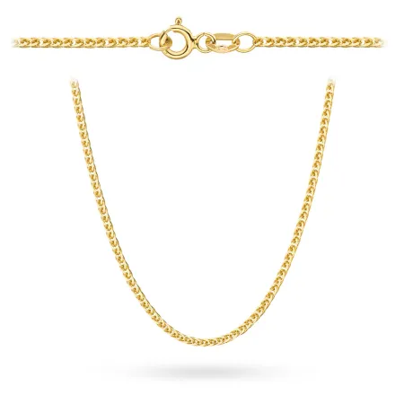 ZŁOTY ŁAŃCUSZEK 55cm LISI OGON pr 585