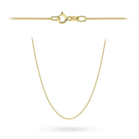 ZŁOTY 585 ŁAŃCUSZEK 40cm PANCERKA PEŁNA