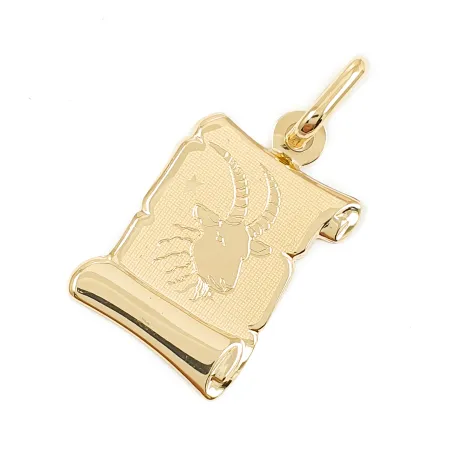 ZŁOTA 585 ZAWIESZKA DUŻY ZNAK ZODIAKU KOZIOROŻEC