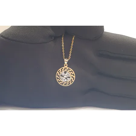 ZŁOTA 585 ZAWIESZKA ZNAK ZODIAKU RYBY 