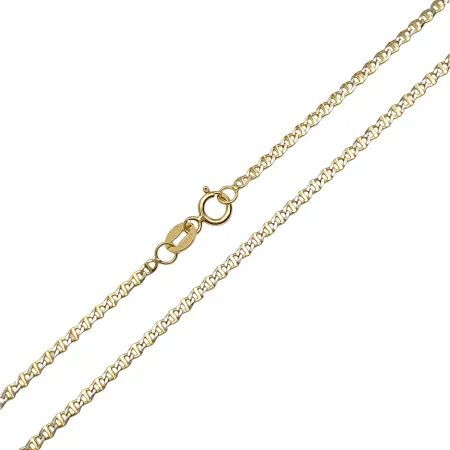 Złoty Łańcuszek 585 MARINA GUCCI 50cm Żółto Biały