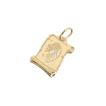 ZŁOTA 585 ZAWIESZKA ZNAK ZODIAKU LEW 