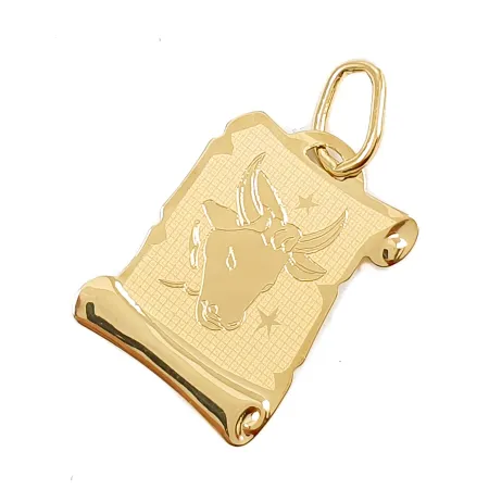 ZŁOTA ZAWIESZKA ZNAK ZODIAKU BYK pr.585