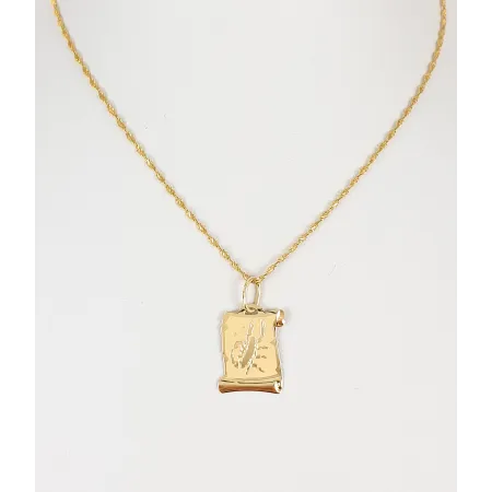 ZŁOTA 585 ZAWIESZKA DUŻY ZNAK ZODIAKU SKORPION